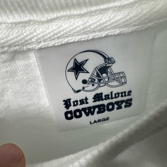 Post Malone x Dallas Cowboys Collab Limited Edition Tee Men's Size Large NWT - Picture 4 of 5